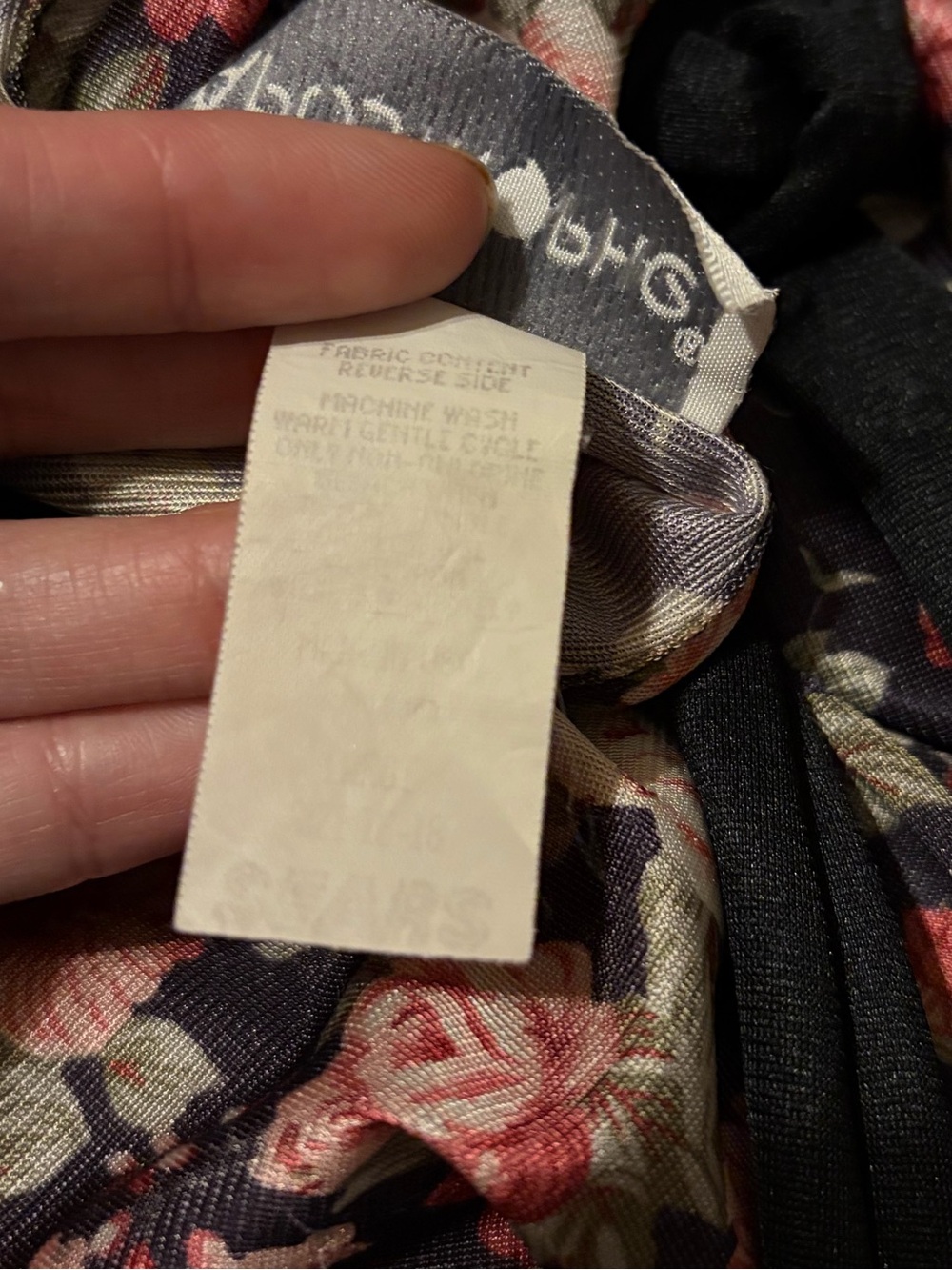 VINTAGE Sears Apostrophe Floral Robe - Picture 3 of 4